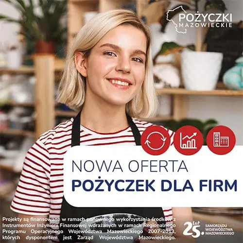 Logo programu Pożyczki Mazowieckie dla przedsiębiorców