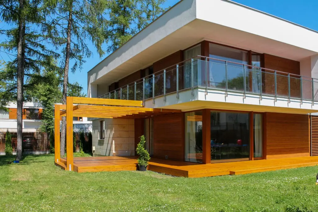 pergola z drewna BSH
