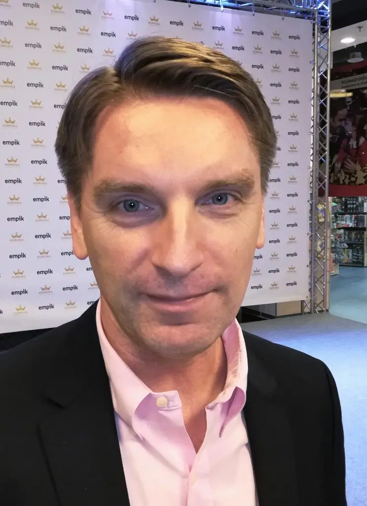 Tomasz Lis podczas spotkania z publicznością w Kielcach w 2018 roku