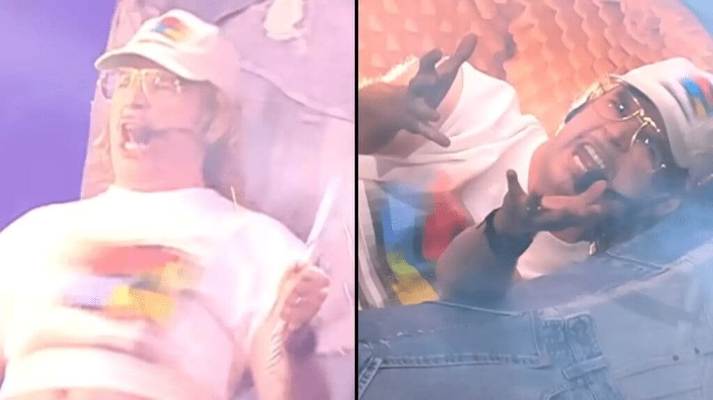 Fani Eurowizji w szoku po zobaczeniu uczestnika "z penisem na wierzchu" na scenie podczas występu Eurowizja penis