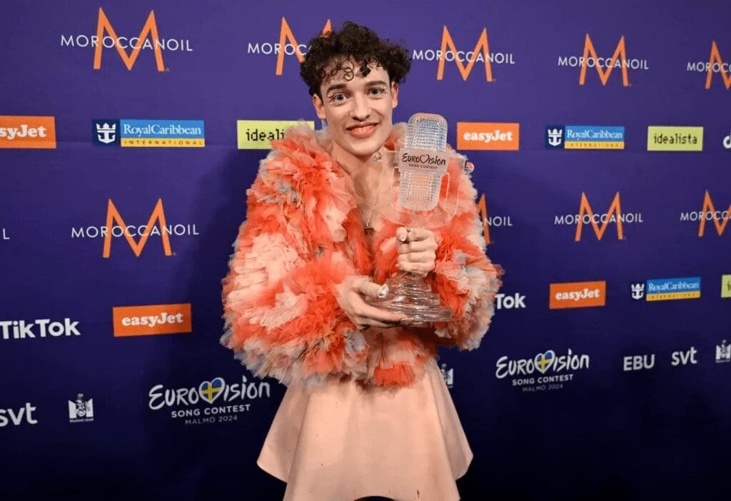 Fani Eurowizji w szoku po zobaczeniu uczestnika "z penisem na wierzchu" na scenie podczas występu Scena podczas występu na Eurowizji, wydarzenie opisane w artykule