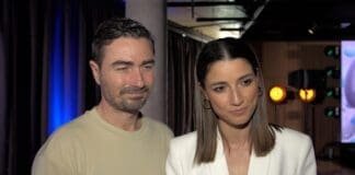 Lenka Klimentová podczas wywiadu telewizyjnego