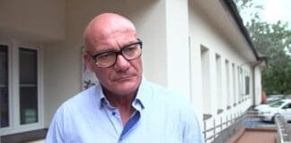 Piotr Zelt, aktor, przed wykładami w szkole filmowej