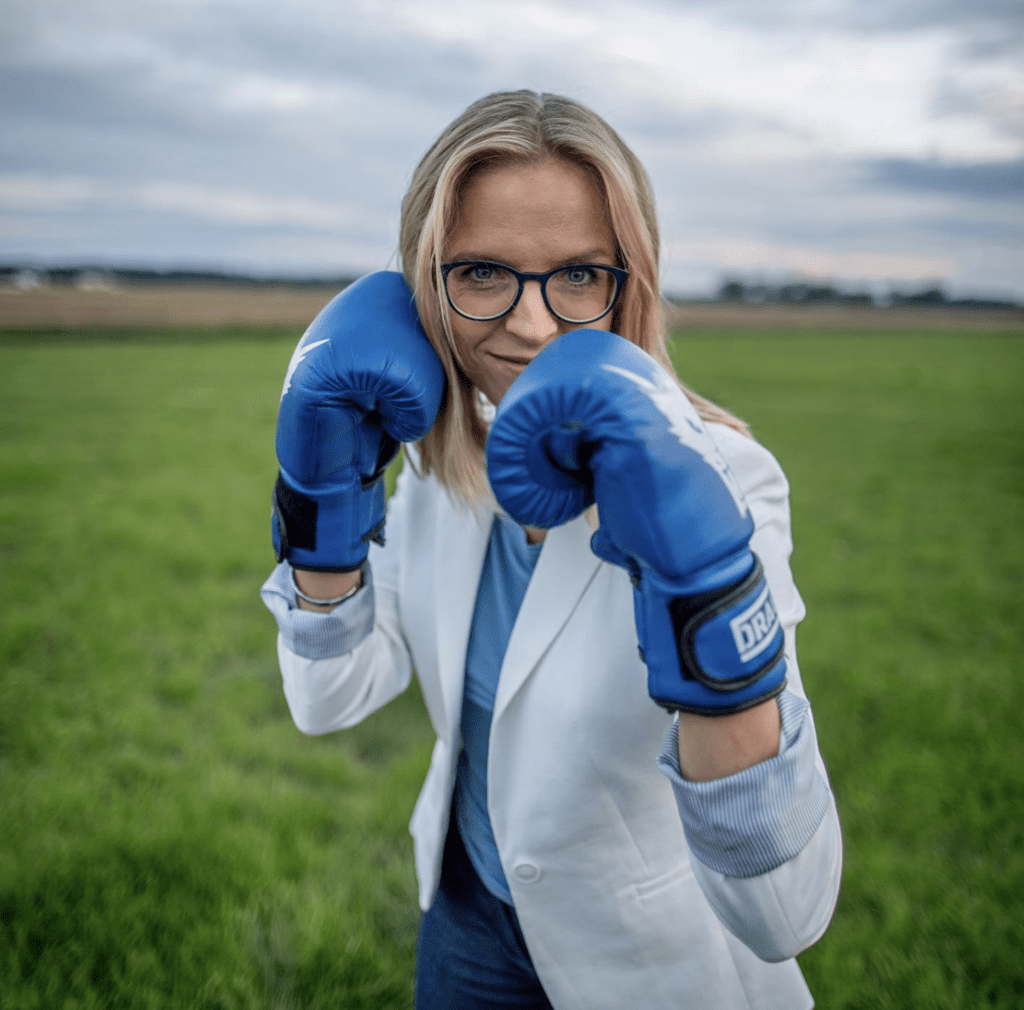 Żona Rafała Trzaskowskiego boks