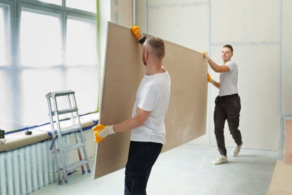 Czerwona płyta gipsowo-kartonowa ogniochronna