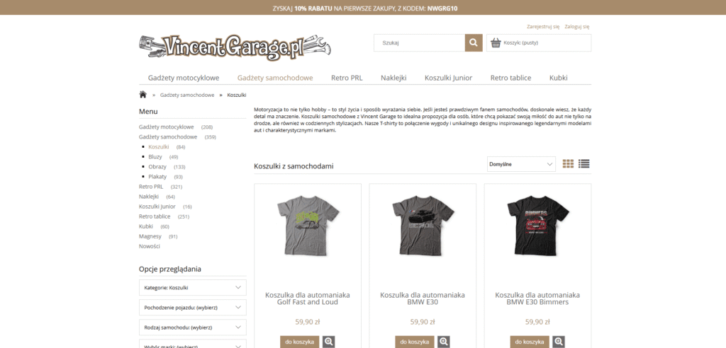 Koszulki motoryzacyjne