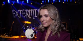 Katarzyna Grabowska, aktorka, przy świątecznym stole