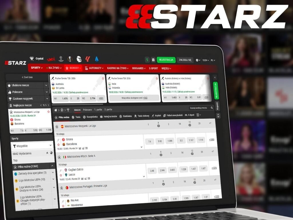 Rodzaje zakładów dostępnych w 888Starz Polska