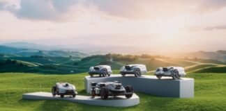 Chińskie roboty kosiły trawę w warszawskich Łazienkach. Pokaz nowej linii autonomicznych kosiarek Sunseeker Robotics