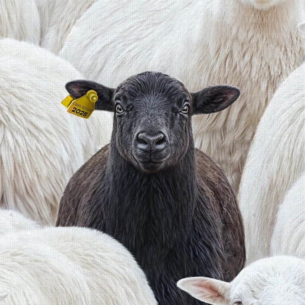 Criss Bellini – kim jest anonimowy artysta z Instagrama? Criss Bellini Praca „The Black Sheep” Crissa Belliniego – czarna owca, motyw znany z jego Instagrama