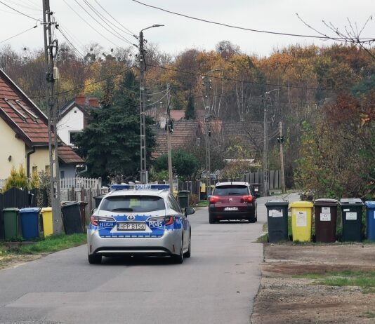 Rano dostała pouczenie, dwie godziny później taranowała wszystko na swojej drodze. Szaleńczy rajd po Podhalu Oznakowany radiowóz polskiej policji zaparkowany przy ulicy (zdjęcie ilustracyjne)